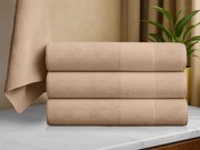 Prosop CARRARA 70x140 cm maro deschis, 100% bumbac