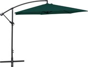 vidaXL Umbrelă de soare de grădină în consolă, verde, 3 m