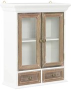 vidaXL Dulap de perete, alb, 49x22x59 cm, lemn prelucrat