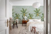 Tapet Banana Tree Jungle, Light Blue, Rebel Walls