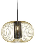 Lampă pendant de design aurie cu negru 60 cm - Marnie