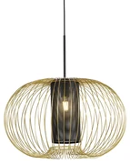 Lampă pendant de design aurie cu negru 60 cm - Marnie