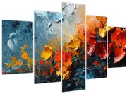 Tablou - Pictură abstractă de flori III. (150x105 cm)