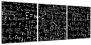Tablou - Matematică (cu ceas) (90x30 cm)