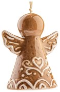 Ornament de Crăciun din ceramică 7 cm Angel – Dakls