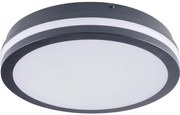 Plafonieră LED de exterior cu senzor Kanlux 38784 BENO 24/30W/230V 3000/3500/4000K IP65 antracit