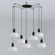 Lustra suspendata design modern TATAWIN S 7L alb