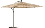 vidaXL Umbrelă soare de grădină cu stâlp din oțel, maro 290x290x238 cm