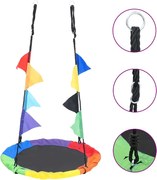 vidaXL Leagăn cu steaguri curcubeu 100 cm