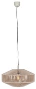 Japandi hanglamp bruin touw 46cm - Svea