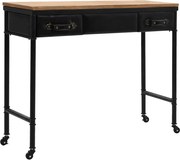 vidaXL Masă consolă, MDF și lemn de brad, 100 x 33,5 x 80 cm