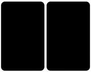 Plăci de protecție din sticlă pentru aragaz BLACK, 2 bucăți, WENKO, negru