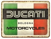 Placă metalică Ducati - Italy Giugiaro Logo