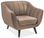 Fotoliu Elite Velvet, maro deschis