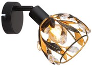 Aplica MIKA neagra din metal pentru hol