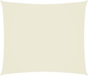 vidaXL Pânză parasolar, crem, 2x2,5 m, țesătură oxford, dreptunghiular