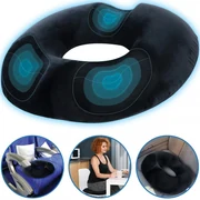 Perna Colac pentru hemoroizi, epiziotomie, de sezut | perna antihemoroizi - Culoare Negru | Donut