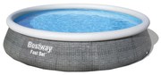 Bestway Piscină supraterană cu filtrare Fast SetRatan, l. 396 cm, h. 84 cm