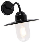 Lampa de perete exterioară modernă neagră IP44 - Kansas