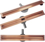 Rigola dus REA Neox Slim pro Brushed Copper 70