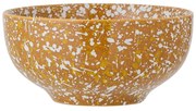 Bol din gresie ceramică Bloomingville Carmel, ø 15,5 cm, portocaliu-alb