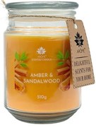 Lumânare Arome 510 g, în sticlă, Amber &, Sandalwood