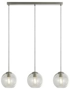 Lustra cu 3 pendule din sticla transparenta Balls