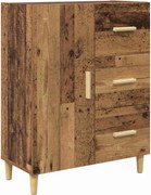 vidaXL Bufet cu sertar Lemn vechi 34 x 69.5 x 90 cm Lemn compozit