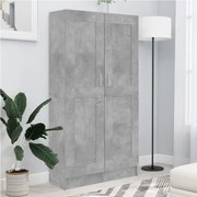vidaXL Bibliotecă, gri beton, 82,5 x 30,5 x 150 cm, lemn prelucrat