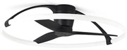 Lustra LED Smart cu Ventilator si telecomanda NEPAL negru