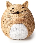 Coș de jucării pentru copii în culoare naturală din zambilă de apă ø 40x43 cm Cat – Compactor