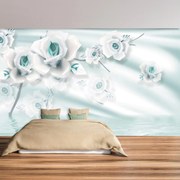 Fototapet - Flori de trandafir turcoaz (147x102 cm)