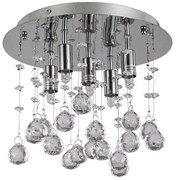 Plafonier cristal Venezian diam. 26cm MOONLIGHT PL5 cromo 094649