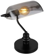 Veioza, lampa de masa design modern Antique negru, fumuriu