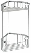 GEDY 2482 Smart raft de colț cu două etaje 20 x32,5 x 15,1 cm, argintiu