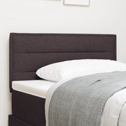 vidaXL Tăblie LED cu lumini cu bandă LED Maro închis 80 cm țesătură