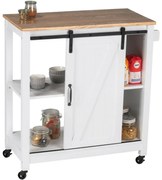 Wenko Cărucior de bucătărie Landhaus, 80 × 40 ×88,5 cm