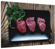 Tablou cu carne pe farfurie (70x50 cm), în 40 de alte dimensiuni noi