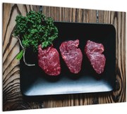 Tablou cu carne pe farfurie (70x50 cm)