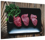Tablou cu carne pe farfurie (70x50 cm)