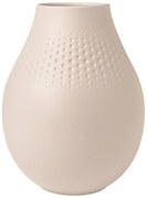 Vază înaltă Perle Manufacture Collier bej, înălțime. 15,9 cm - Villeroy & Boch