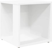 vidaXL Masă laterală, alb, 33x33x34,5 cm, lemn prelucrat