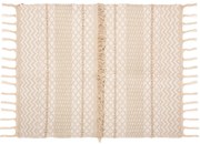 Covor bej Cot Sand, bumbac, boho, 60 x 90 cm