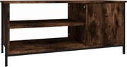 vidaXL Comodă TV, stejar fumuriu, 100x40x45 cm, lemn prelucrat