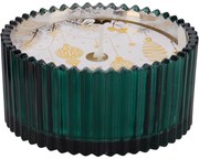 Lumânare de Crăciun în pahar verde, 150 g, 10 x 5cm