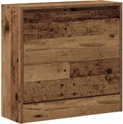 vidaXL Dulap pentru pantofi Lemn vechi 60 x 21 x 57 cm Lemn compozit