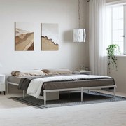 vidaXL Cadru pat metalic, alb, 183x213 cm