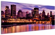 Tablou orașului nocturn (120x50 cm)