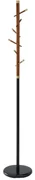 Cuier de podea Callum, negru / nuc