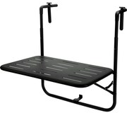 Masă de balcon pliabilă, 60 x 43 x 70 cm, negru